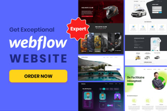 develop responsive webflow website as a webflow expert developer