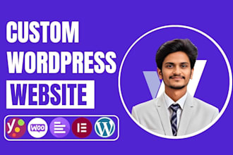 do custom wordpress website, landing page by elementor pro