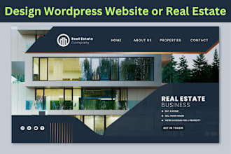 design or redesign real estate website for your business