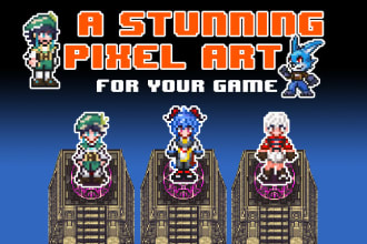 create stunning pixel art sprites of your characters