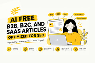 humanized b2b, b2c, and saas articles optimized for SEO
