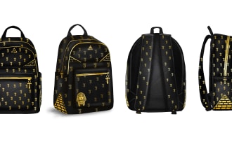 design full tech pack for bag concept backpack, handbag, purse