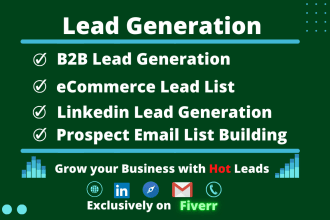 do b2b lead generation ecommerce lead list and prospect email list building