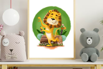 create custom wall art for kids rooms, living room