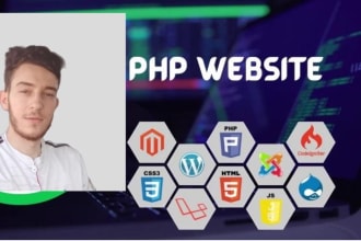 build your dream website with HTML, CSS, javascript, jquery, PHP, mysql