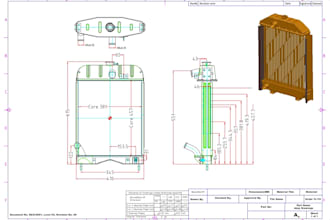 convert 3d model  to 2d drawing as per your requirement