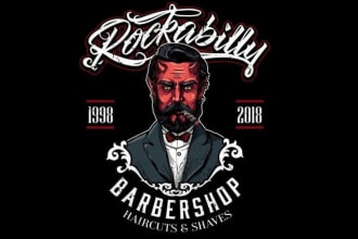 do outstanding barber shop logo