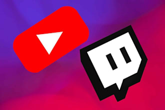 do organic twitch channel, youtube promotion and gaming promotion