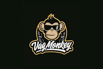 design high quality monkey logo in high definition