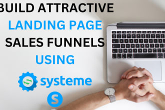 design your pages, funnels, sell funnel, email marketing, in systeme io