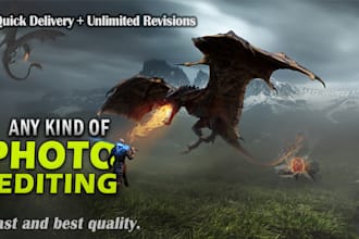 do realistic photo editing, colour grading and retouching