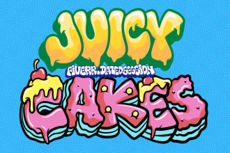 design bold and colorful graffiti inspired for logo, posters, and merchandise