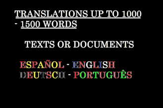translate texts and documents