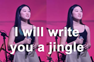 write and or fully produce a jingle for your brand or product