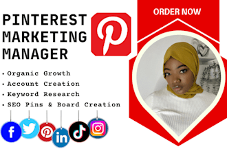 be your pinterest marketing manager to boost traffics and instant growth