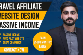 build a premium travel affiliate website for passive income