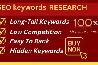 do SEO keyword research and competitor analysis for you