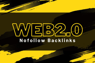 provide 40 web 2 0 nofollow best seo backlinks high da pa