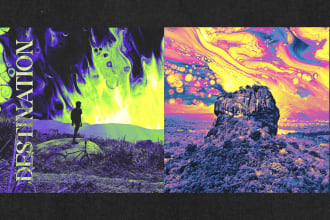 design abstract modern cover art for your music project
