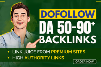 provide white hat high quality dofollow SEO backlinks from high authority sites