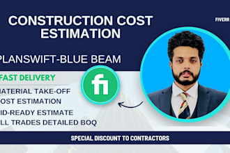 do cost estimation, quantity takeoff, and material take off
