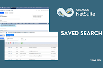 create or customize netsuite saved search
