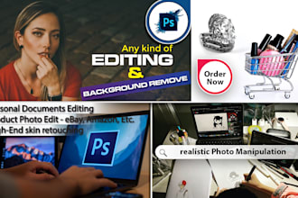 do quick photo retouch and photoshop editing