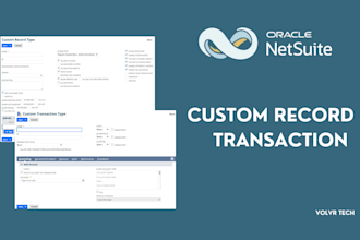 setup custom record or custom transaction in netsuite