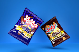 design a packaging or label design for your food brand