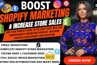 promote shopify store, sales funnel, shopify marketing, and boost shopify sales