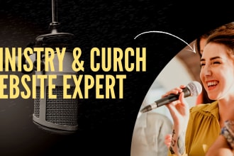 design and redesign your ministry and church website on wordpress, wix, webflow