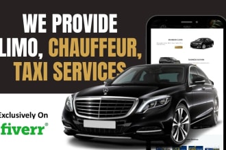 build your limo taxi and chauffeur landing page