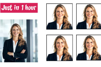 edit passport and visa size photo from any photo in 1 hour