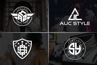 do urban streetwear clothing brand fashion monogram apparel modern logo design