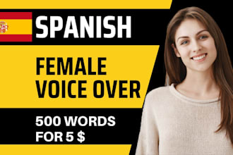 do female spanish female voice over