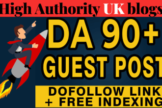 do guest post high da, DR dofollow  UK websites