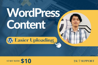 write content uploading for wordpress blog posts
