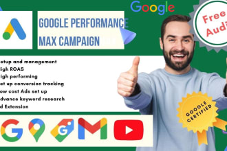 setup, manage google ads performance max campaigns across all channels