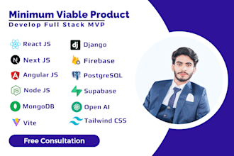 develop mvp as mern, angular, python, flutter developer