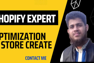 create shopify dropshipping store and optimization