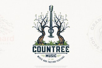 do custom retro vintage and hand drawn logo designs