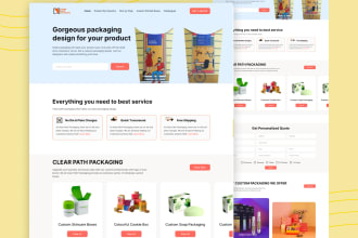 do website design homepage or landing page design in figma