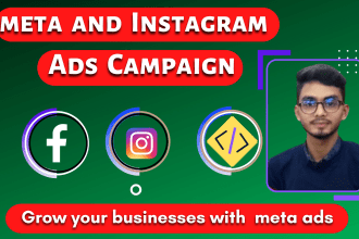 set up and manage your meta ads, facebook and instagram ads campaign