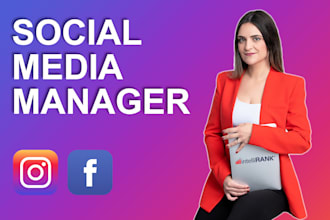 be your social media marketing manager and content creator