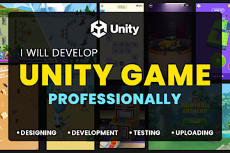 do unity 3d mobile game development and design