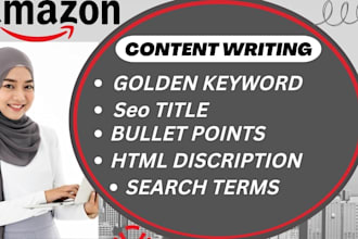 do listing creation, amazon content writing and optimization