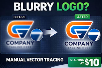 do professional vector tracing, raster to vector conversion