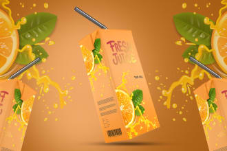 do creative liquid and juice label packaging design