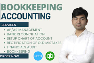 do bookkeeping and accounting work in xero and quickbooks online