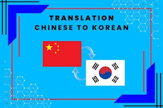 provide professional chinese to korean document translation